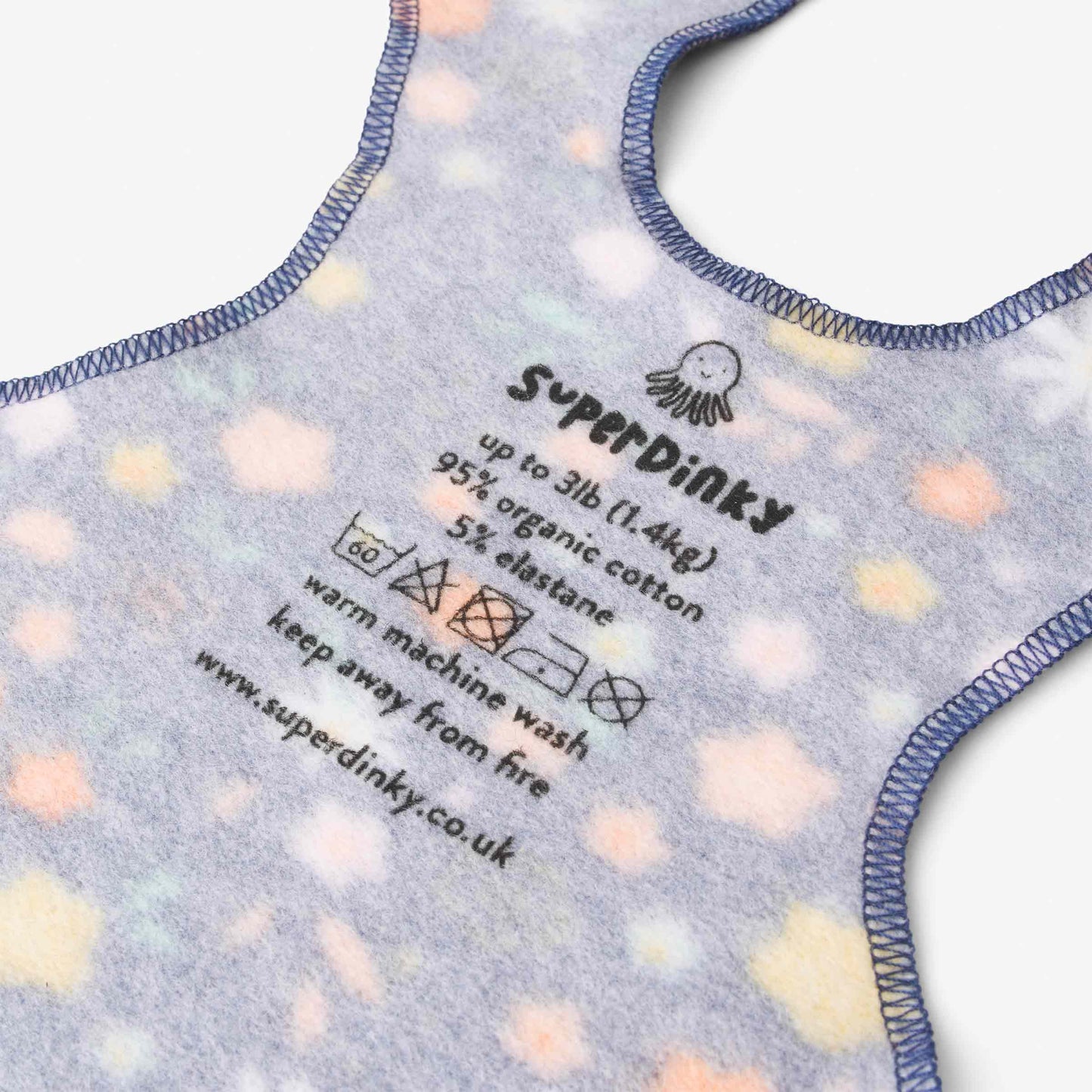 SuperDinky tutti gilet de NICU à fleurs fruitées