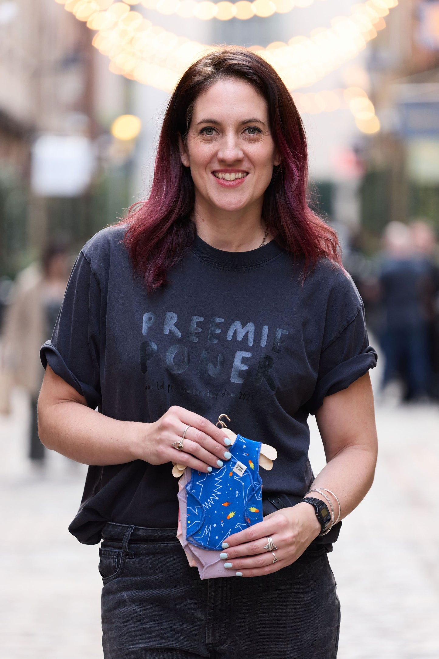 SuperDinky - PREEMIE POWER tee - black - oversized fit