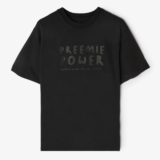 SuperDinky - Black PREEMIE POWER - world prematurity tee