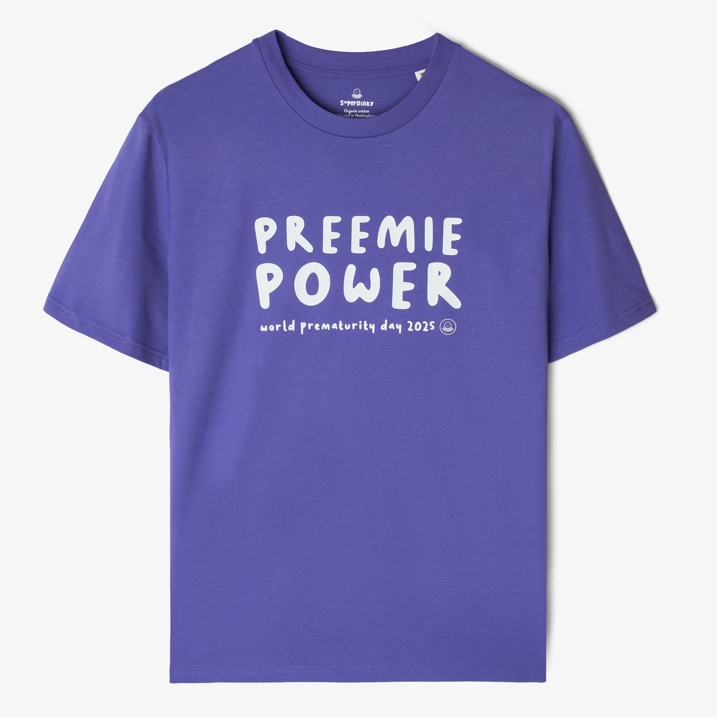 SuperDinky - PREEMIE POWER - world prematurity tee - Purple