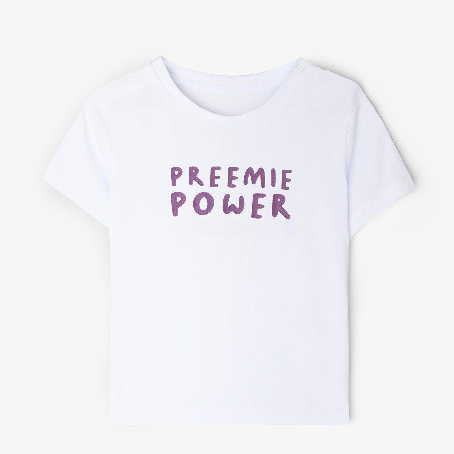 SUPERDINKY WARRIOR TEE - PREEMIE POWER -white