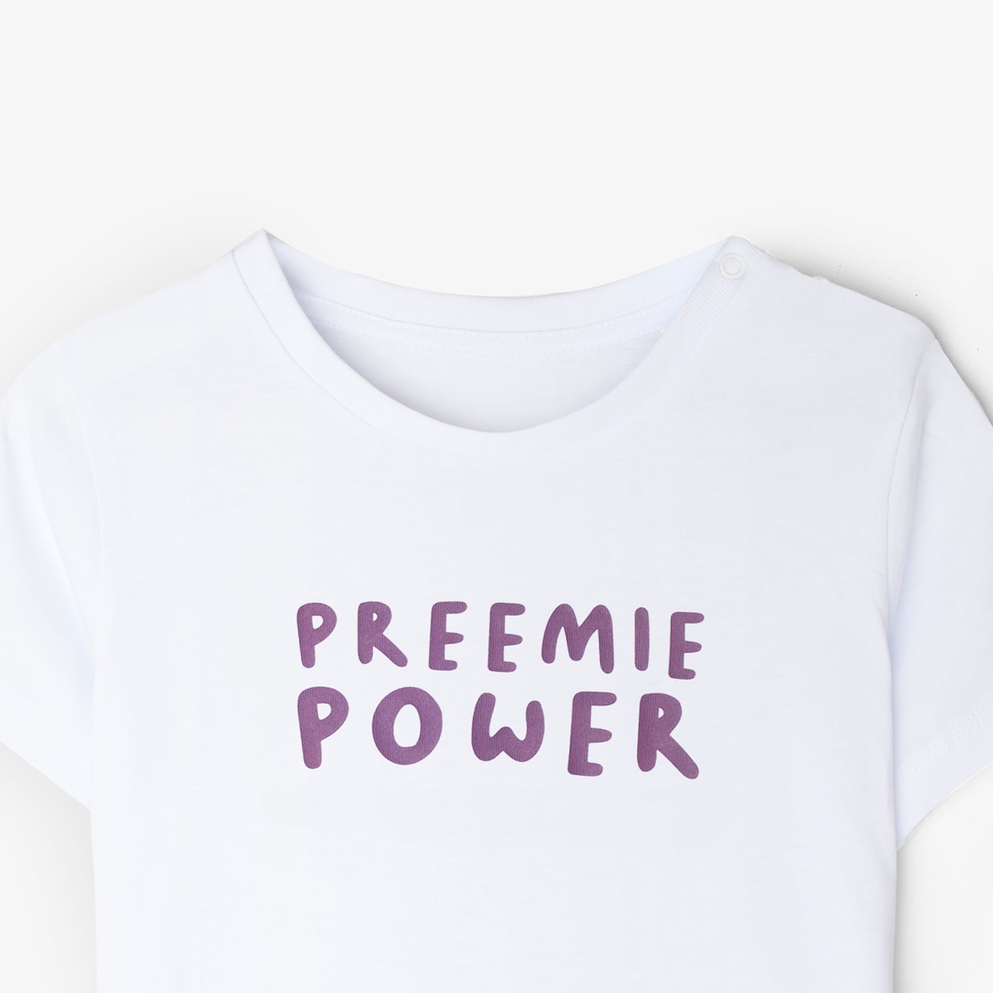 SUPERDINKY WARRIOR TEE - PREEMIE POWER -white