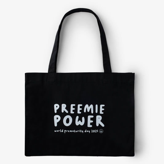 SuperDinky - Black PREEMIE POWER - Tote Bag