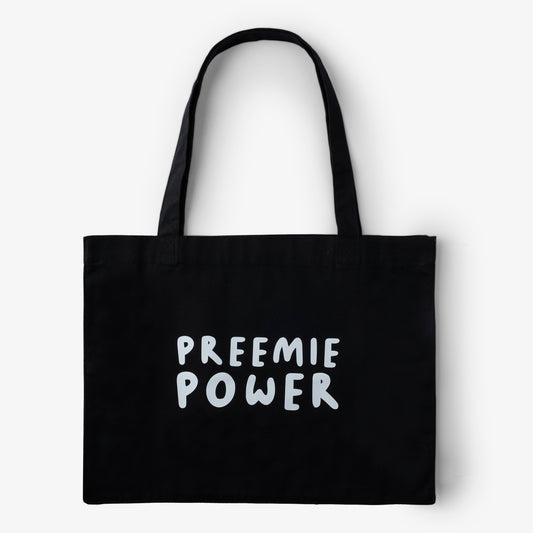 SuperDinky - Black PREEMIE POWER - Tote Bag