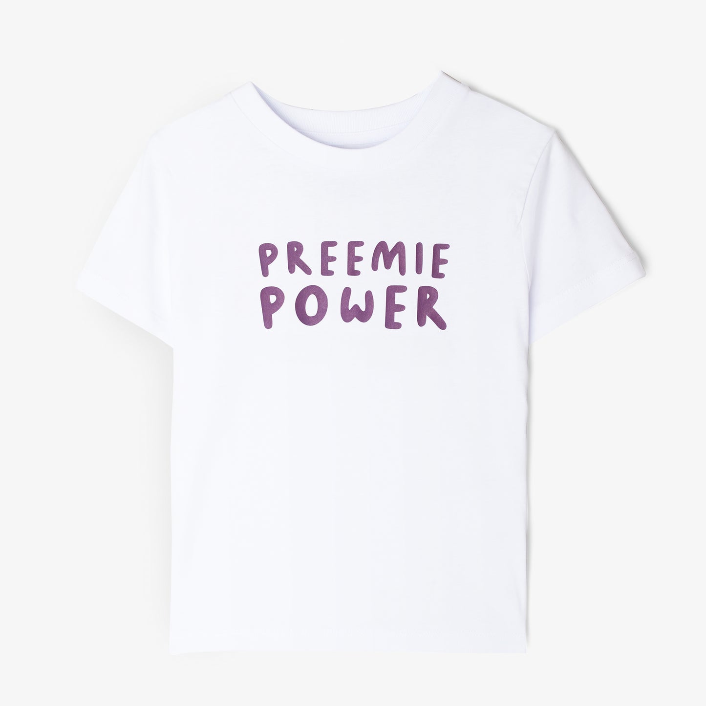 SUPERDINKY WARRIOR TEE - PREEMIE POWER -white