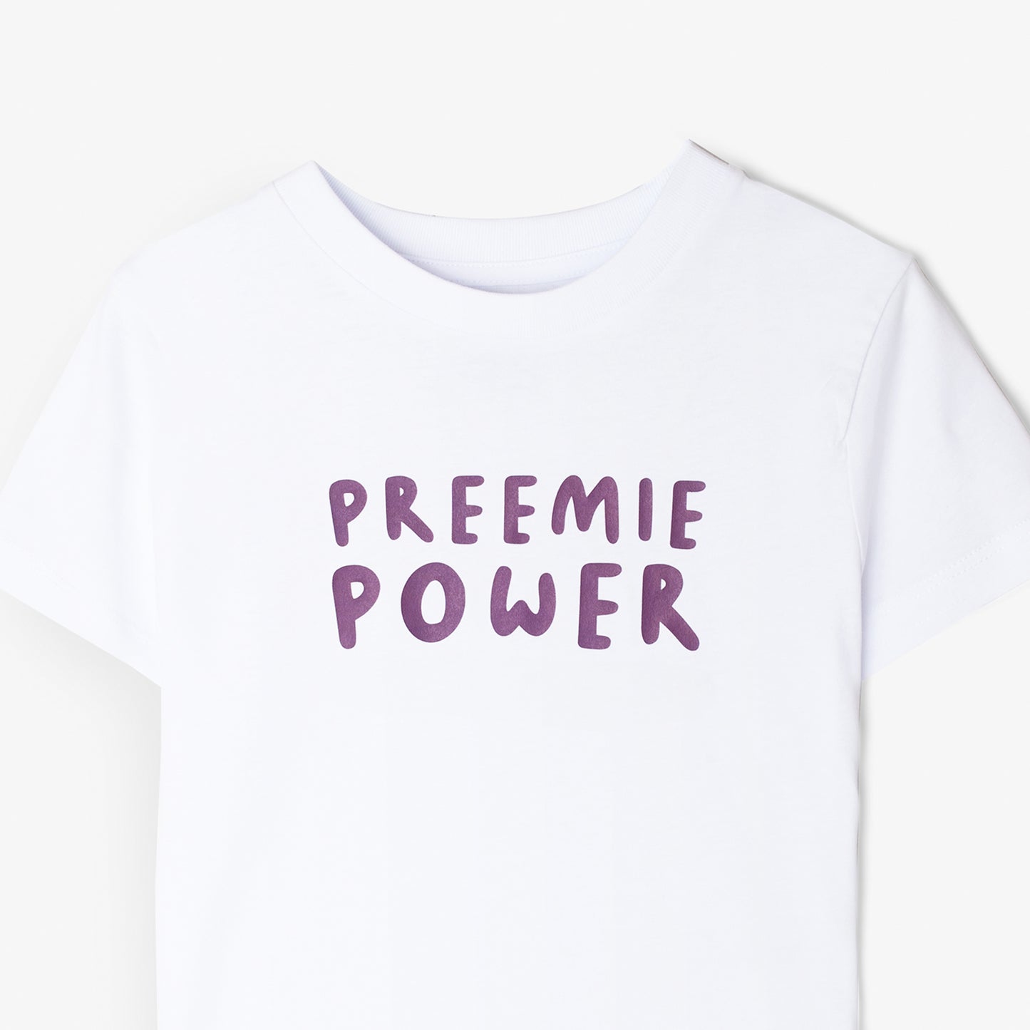 SUPERDINKY WARRIOR TEE - PREEMIE POWER -white