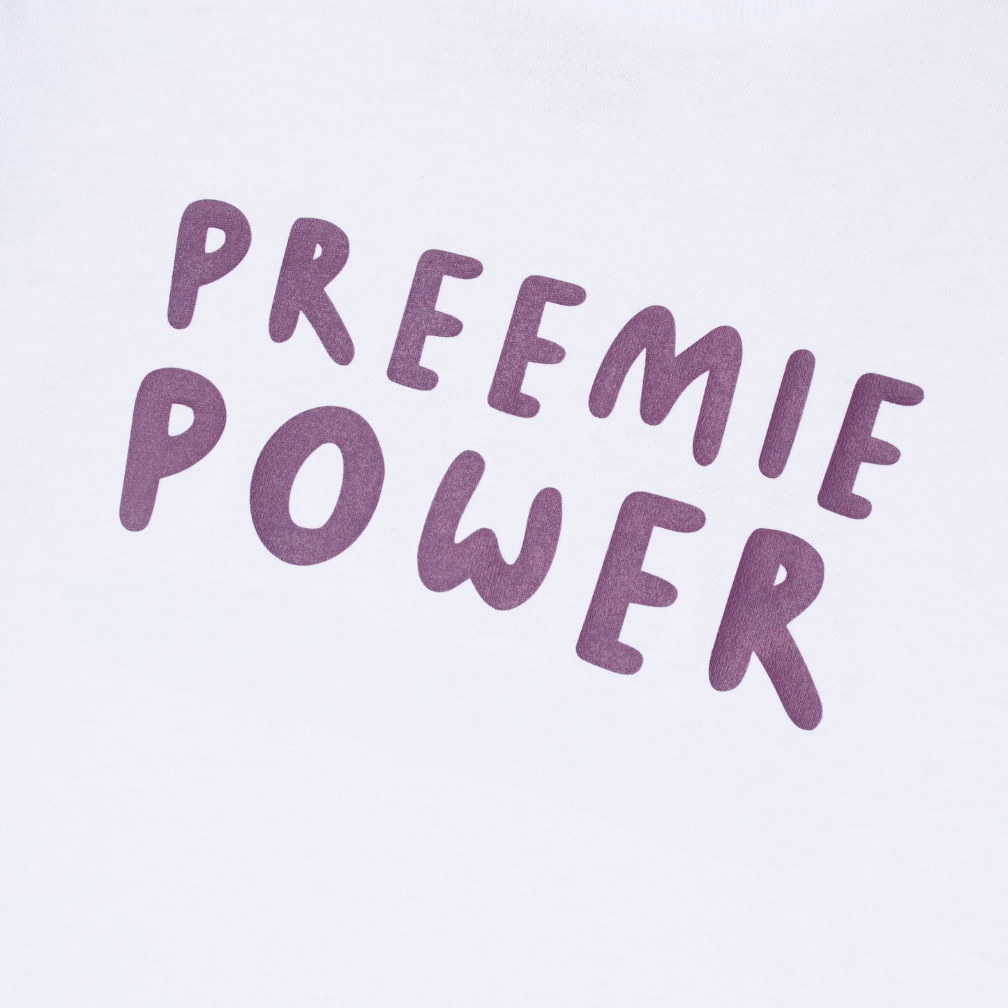 SUPERDINKY WARRIOR TEE - PREEMIE POWER -white