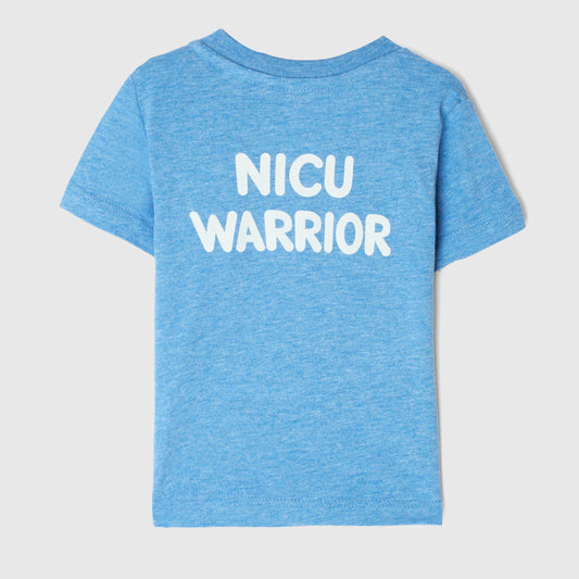 NICU WARRIOR Tee- Heather Blue