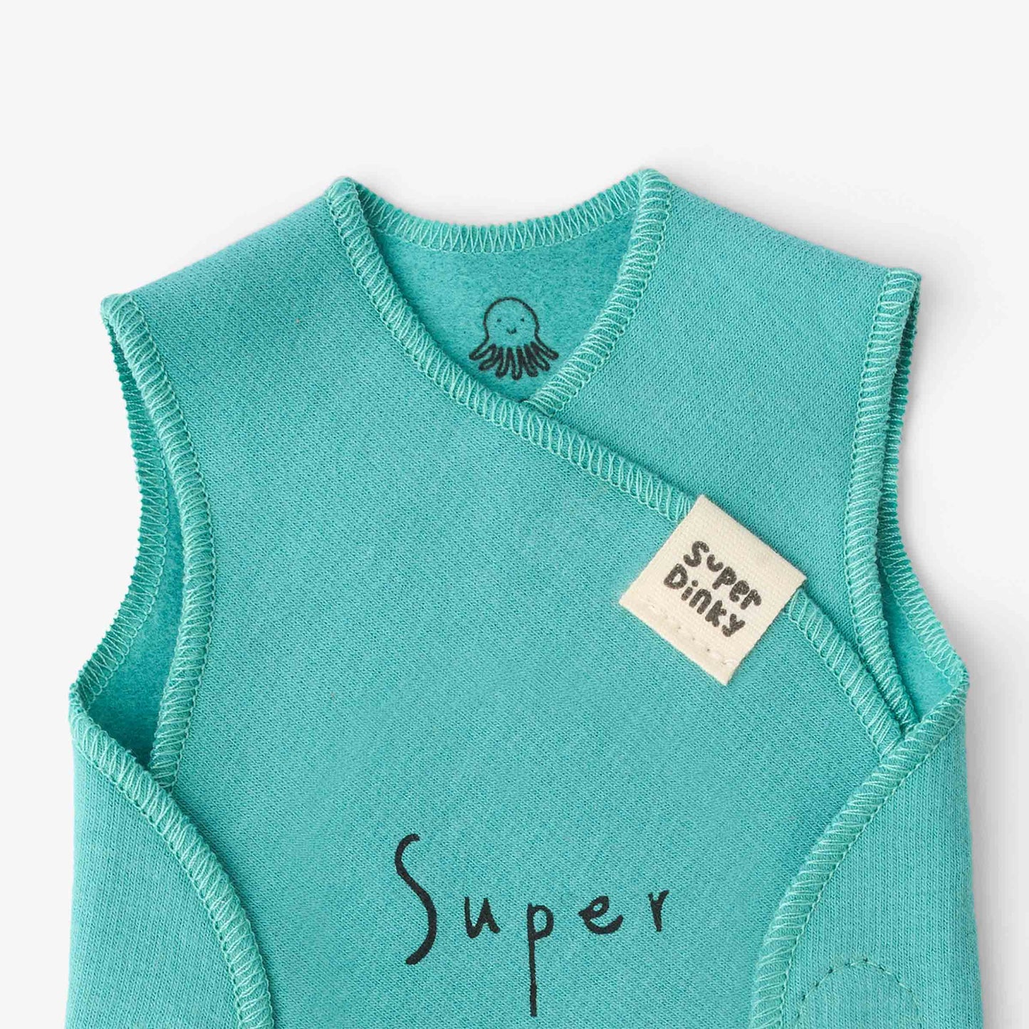 NICU Shortee in SuperDinky logo print