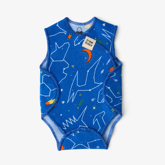 SuperDinky Cosmic Dino NICU baby vest