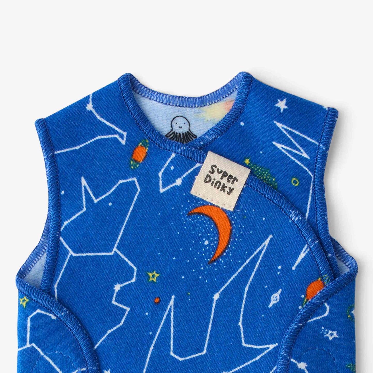 SuperDinky Cosmic Dino NICU baby vest