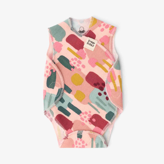 SuperDinky Pink Artist NICU baby vest