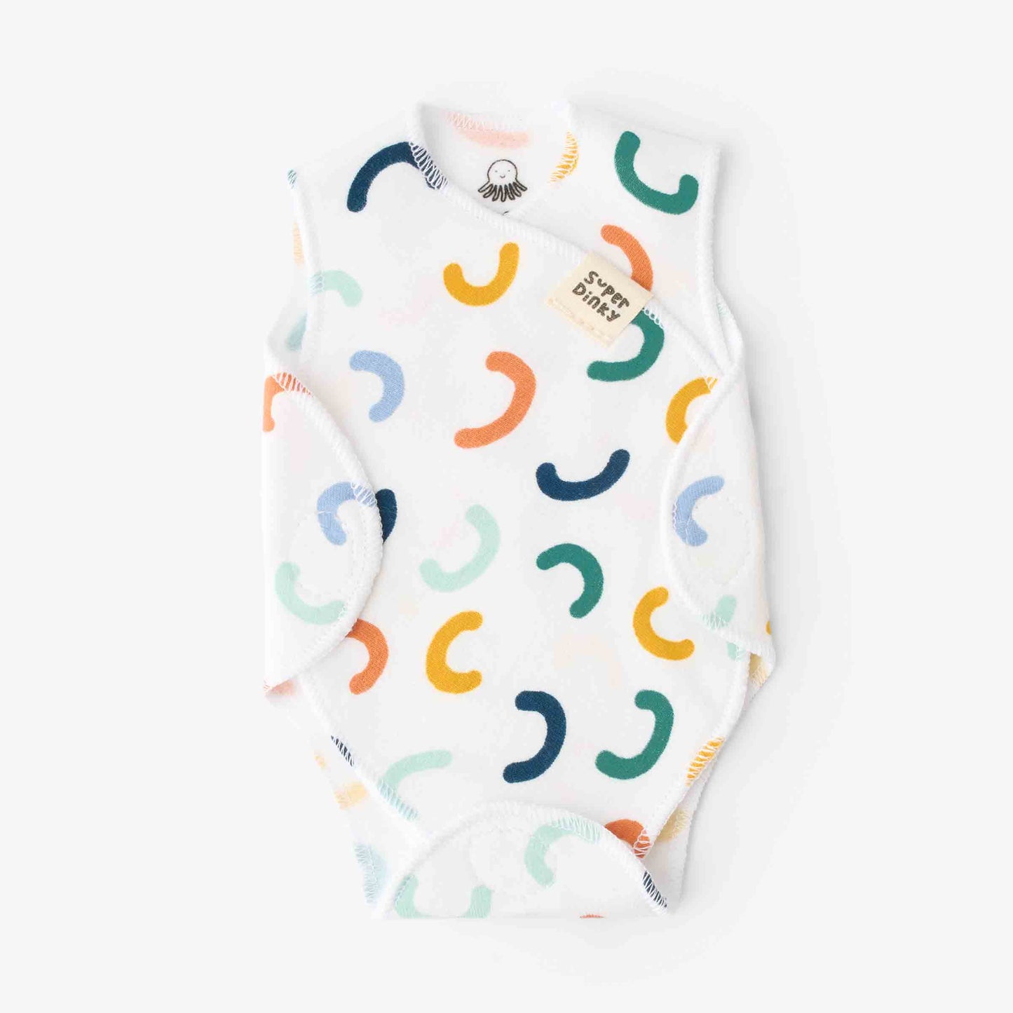 SuperDinky Rainboho NICU baby vest